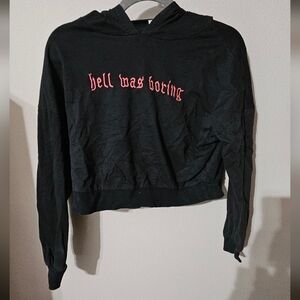 Edgy Black Graphic Hoodie